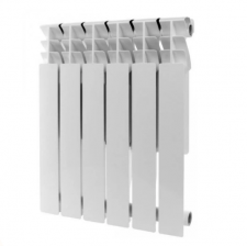 Радиатор алюминиевый ROMMER Profi AL350-80-80 6 секций ,белый