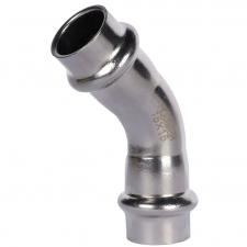 RSS-0005-000015 ROMMER Угольник 45° ВПр-ВПр, 15, из нержавеющей стали прессовой 1