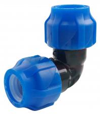 Отвод ПНД компрессионный присоединительный 25-25 (80/20) VALFEX