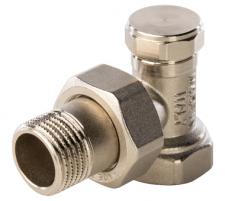 Клапан запорно-балансировочный STOUT угловой 1/2