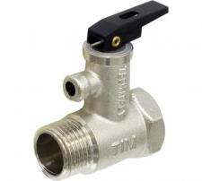 Клапан предохранительный для водонагревателей 1/2 гш, 7 бар (черная ручка) TIM 1