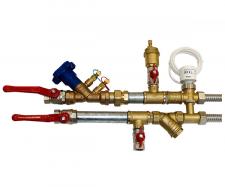 Узел обвязки фанкойла с 3-х ходовым и балансировочным клапанами DF-3WVBI 3/4 Kvs (2.5)