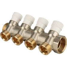 Коллектор никелированный STOUT, подключение 3/4