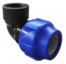 Отвод ПНД компрессионный с внутренней резьбой 25х1/2